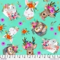 Preview: Patchwork Baumwolle - Mia Charro - Magic Friends - Mint